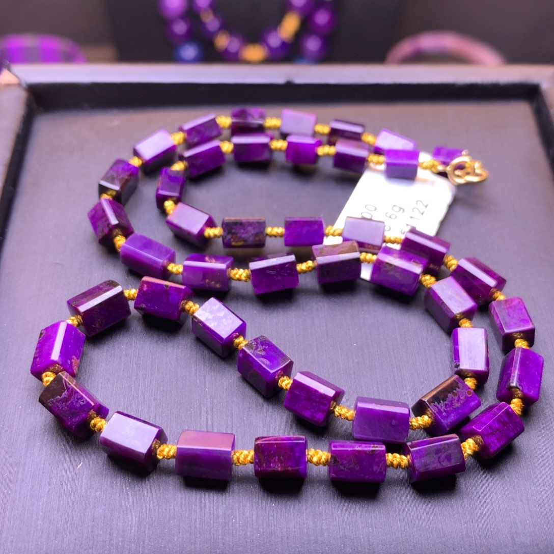 苏纪石（舒俱来）18K金镶嵌项链