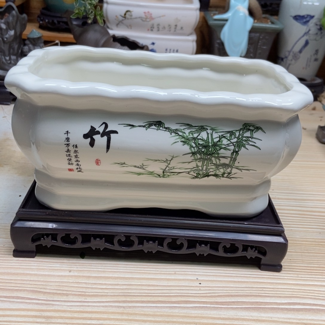 瓷片陶瓷花盆陶瓷艺术