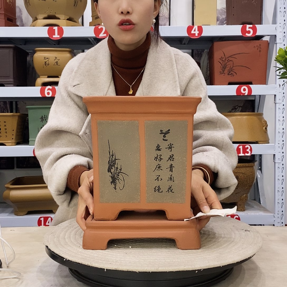 紫砂花盆紫砂花盆