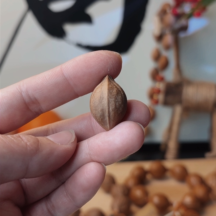 橄榄核手串/手链心***随梅林铁核囧脸1颗