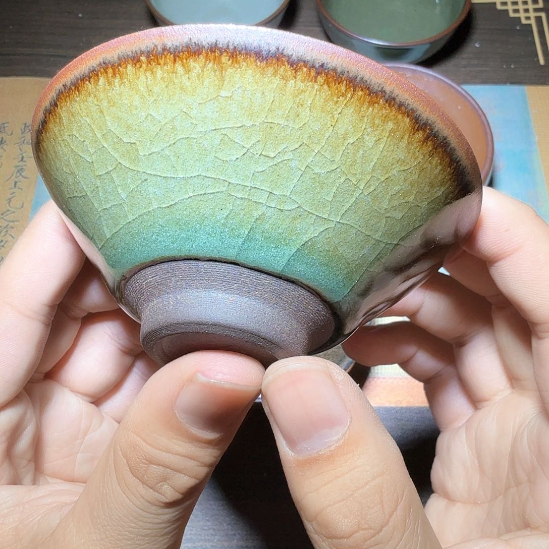 建盏龙窑柴烧手工半**?