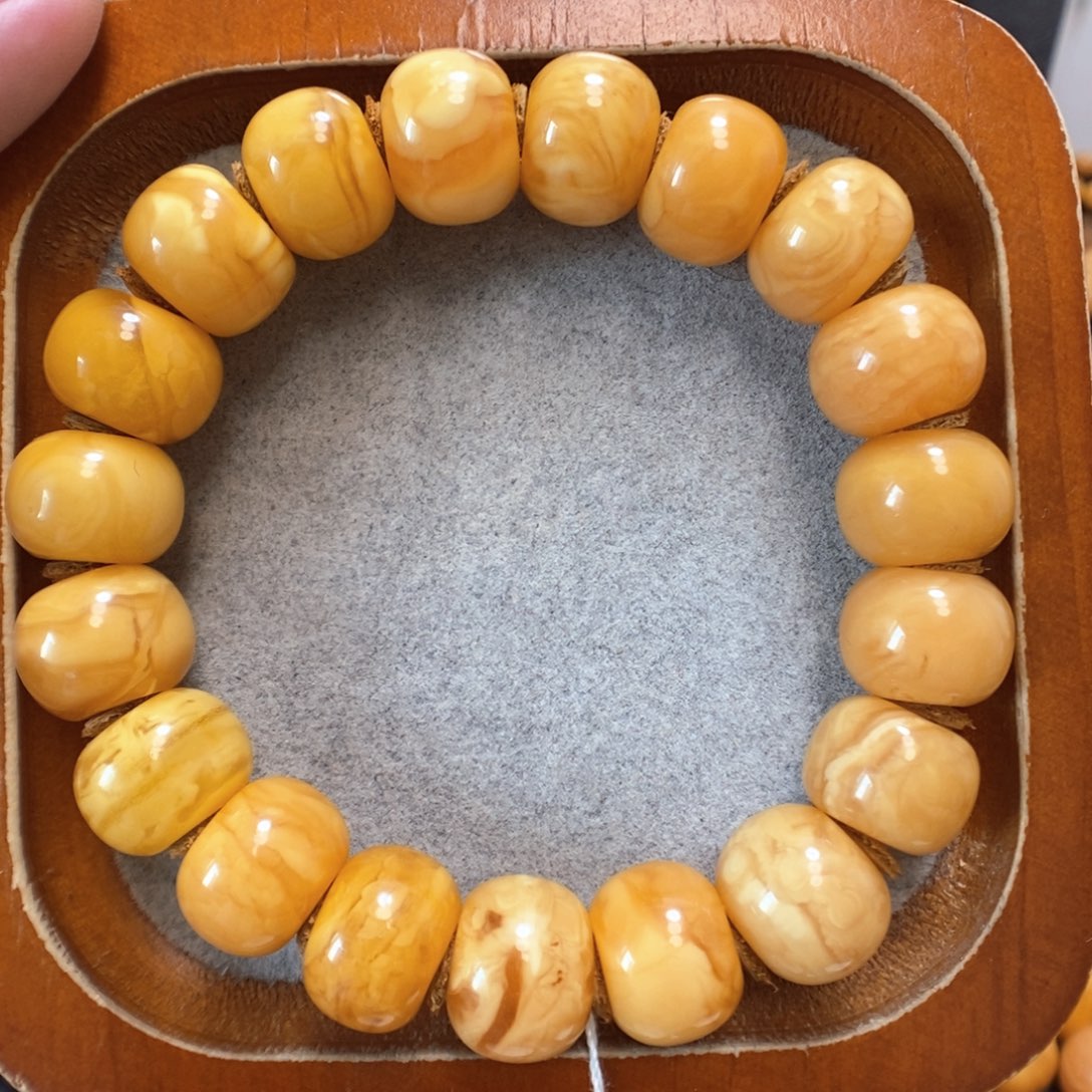 未镶嵌蜜蜡手串蜜蜡手串