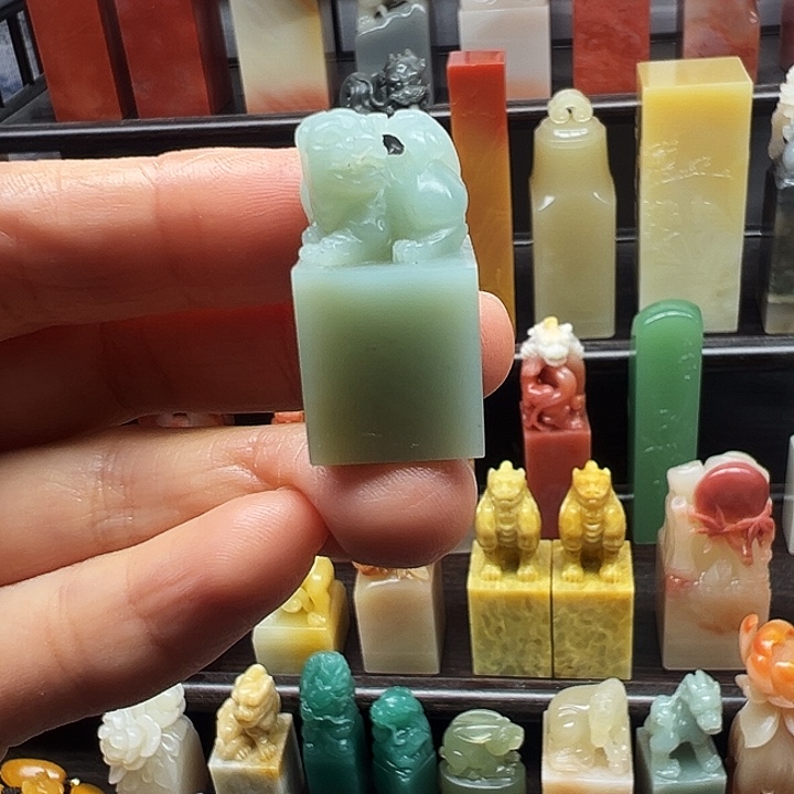 寿山石印石寿山石手工雕刻