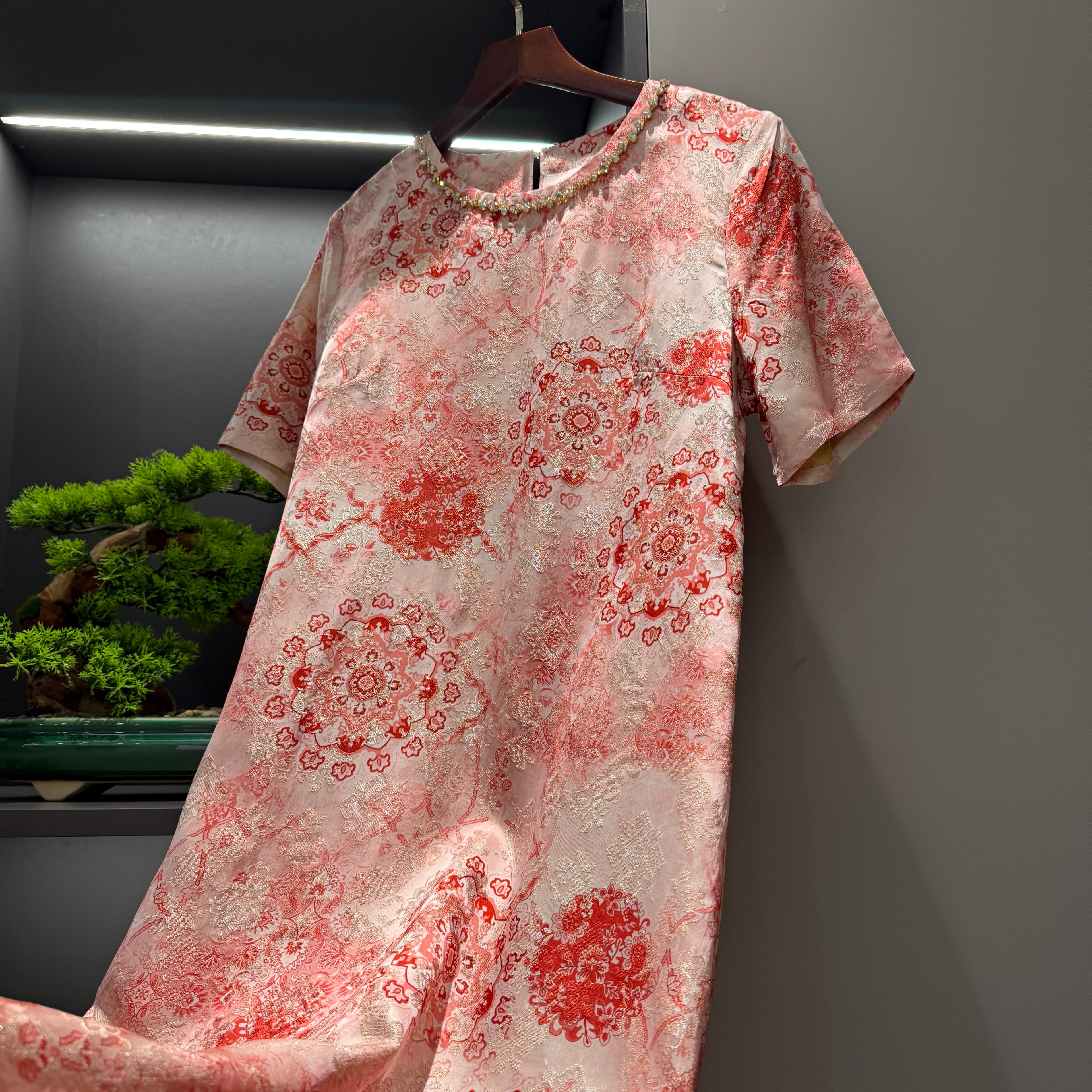 【如意】中式连衣裙传统改良复古夏季女装宽松气质连衣裙3973