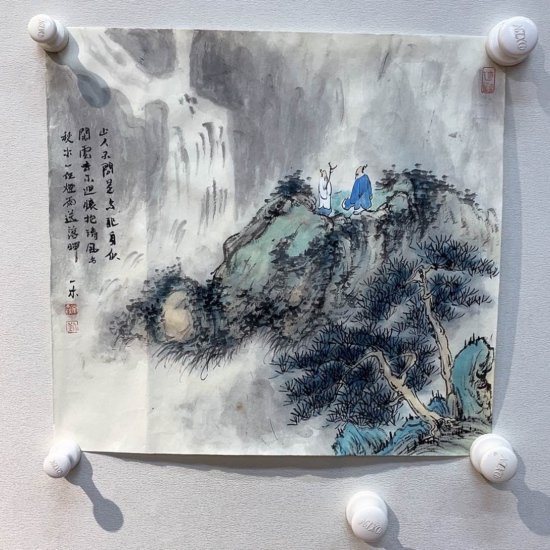 国画把头伸到手抽筋，