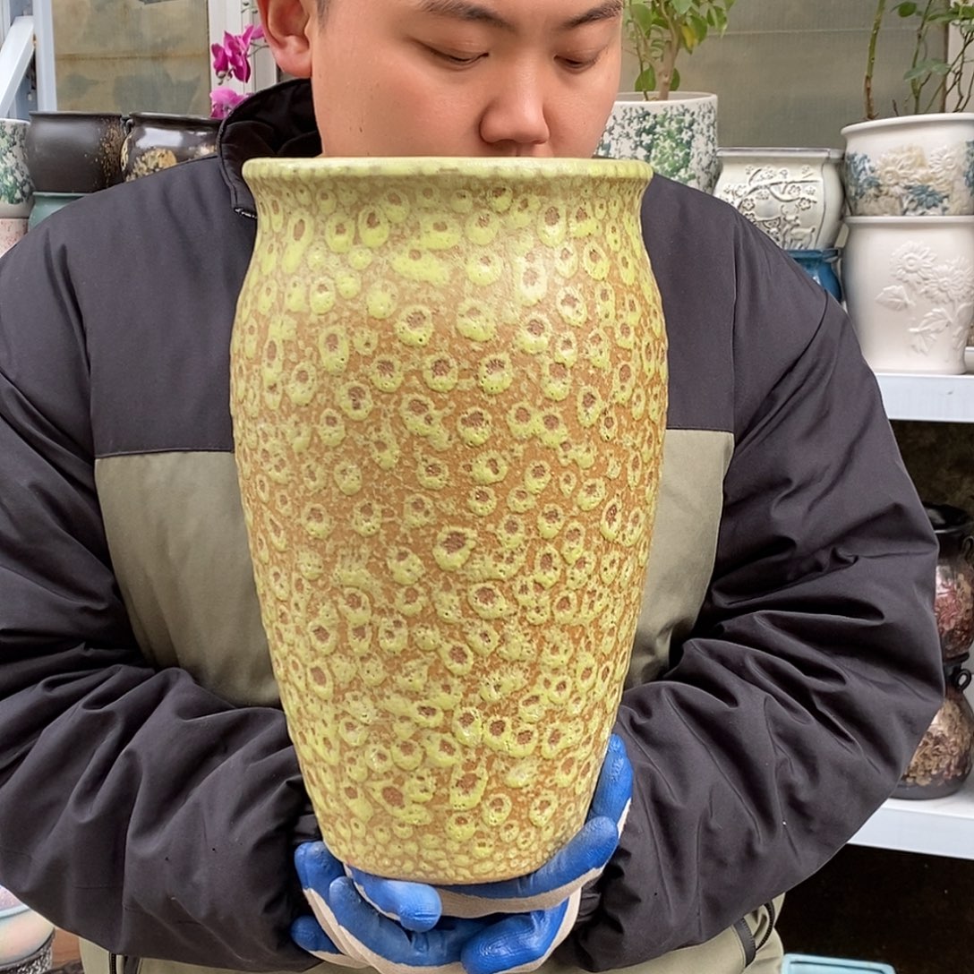 花盆紫砂口19高33