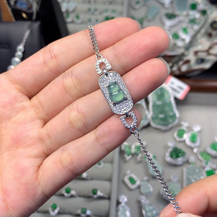 翡翠未镶嵌手链手链