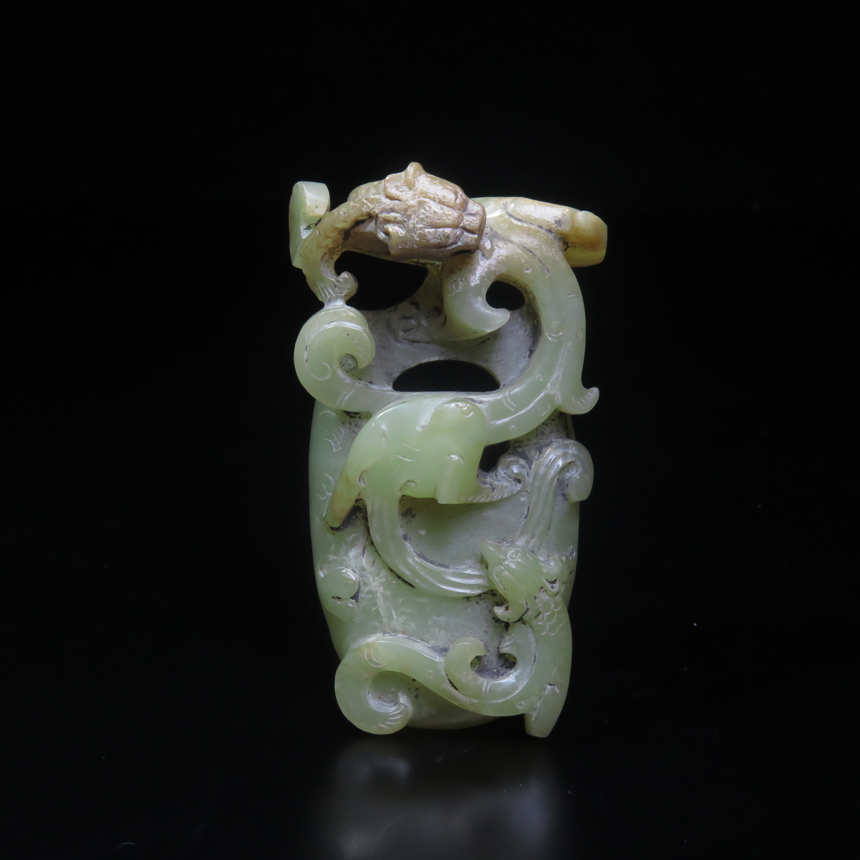 明代玉韘佩/MZ611238/和田玉/民族文物