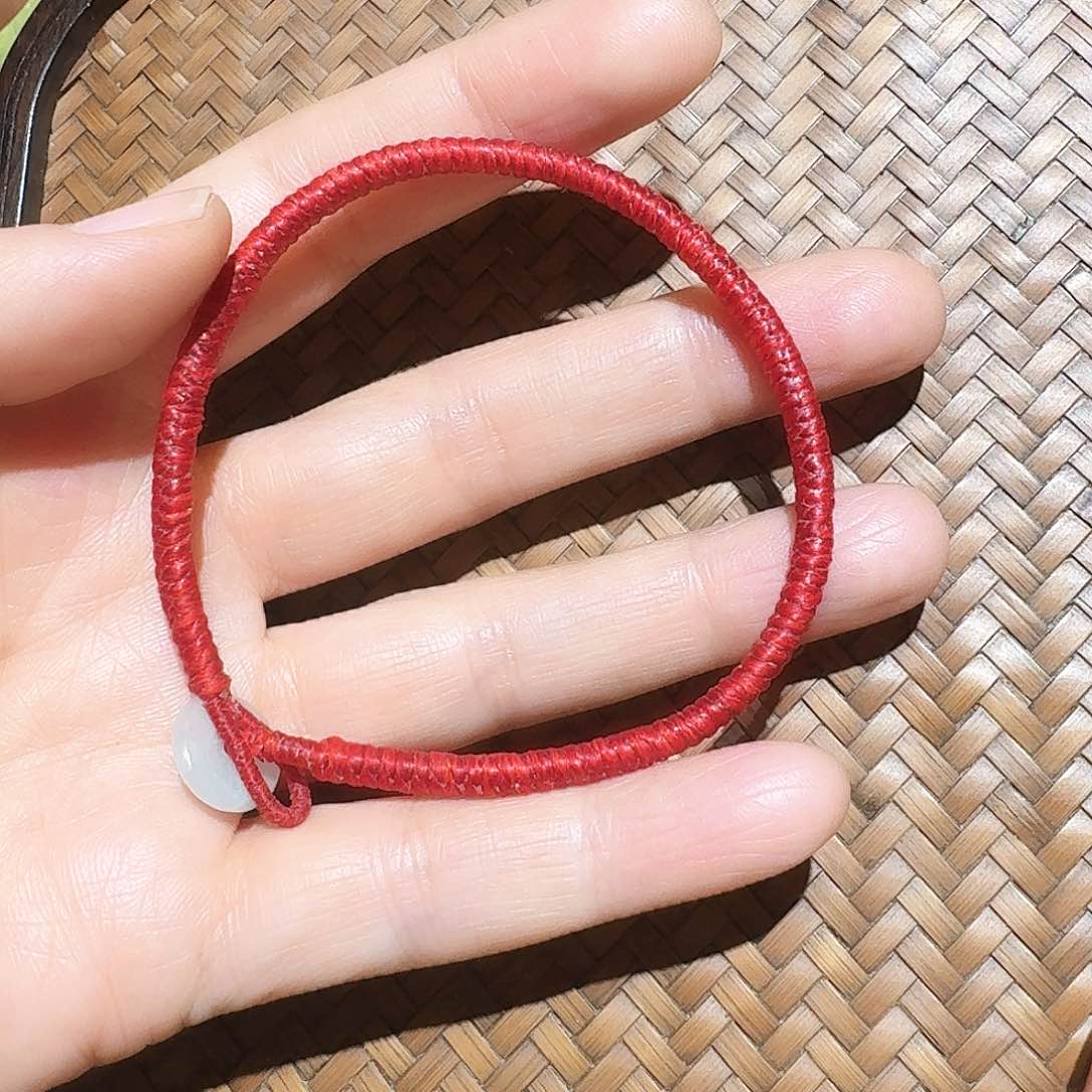 未镶嵌手链翡翠小*桃个性十足