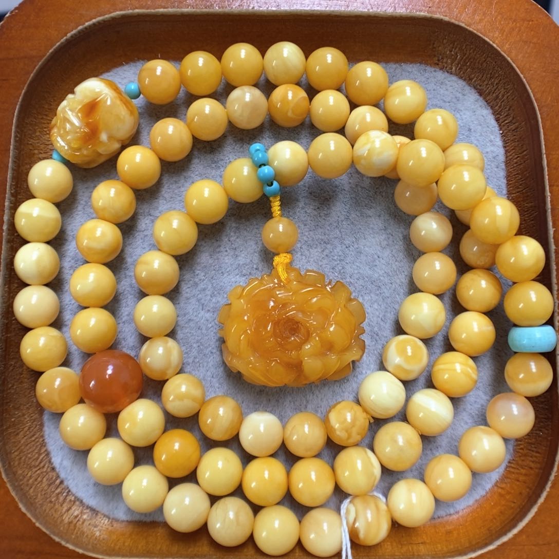 蜜蜡手串未镶嵌蜜蜡手串