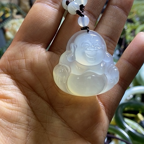 岫玉颈饰未镶嵌挂件