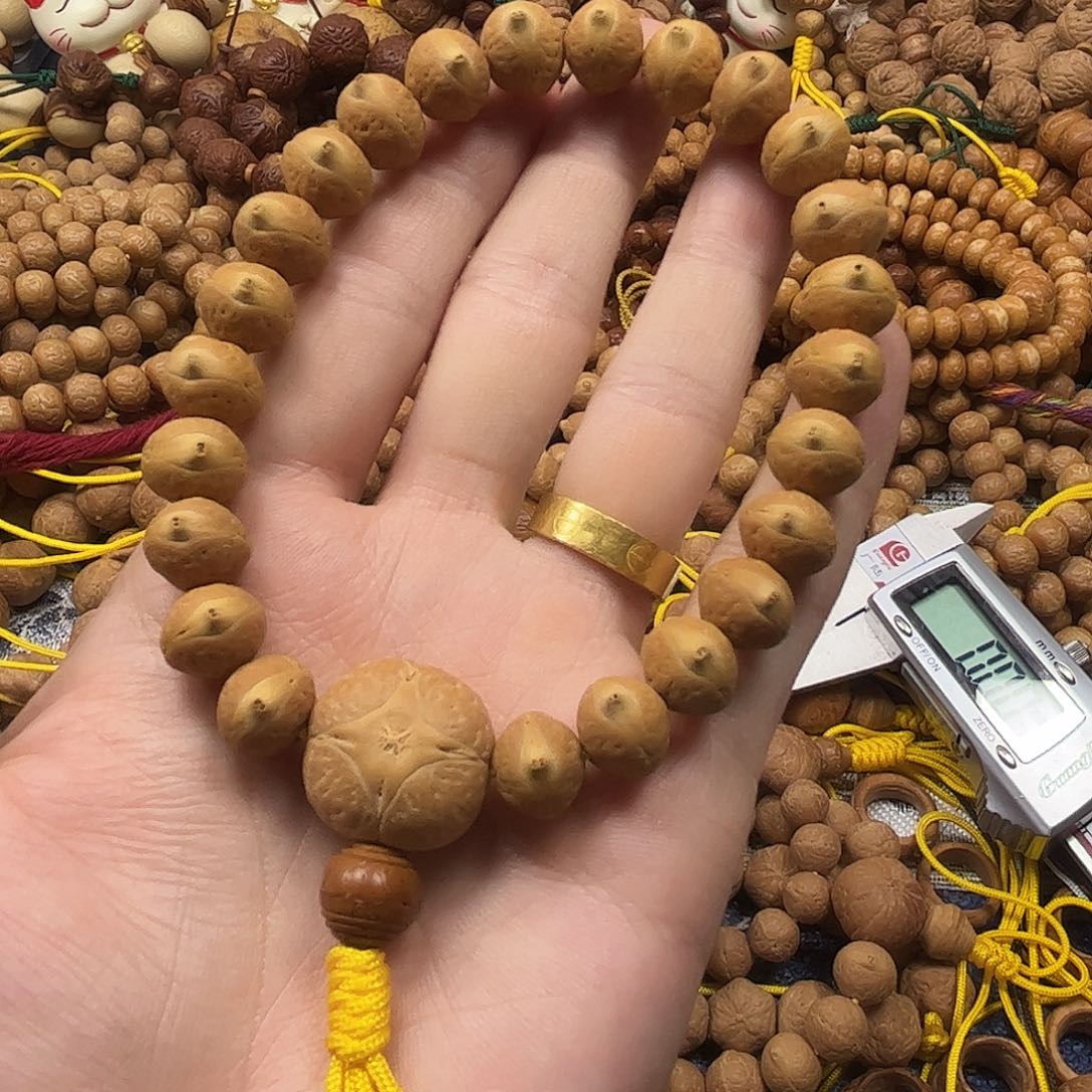 吊坠凤眼菩提11实心矮桩凤眼手串