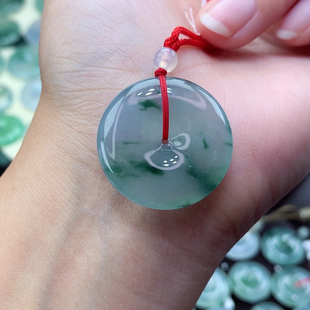 翡翠颈饰未镶嵌尺寸27.7-5.7