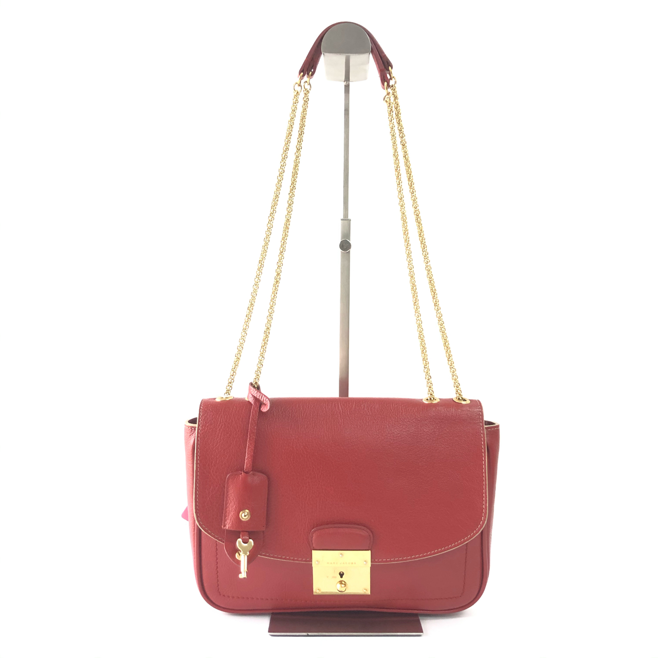 95新 Marc Jacobs/莫杰 奢100严选 Marc Jacobs黑色链条单肩包