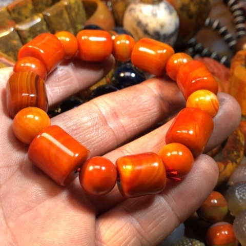 玛瑙/玉髓手链合金顾*平