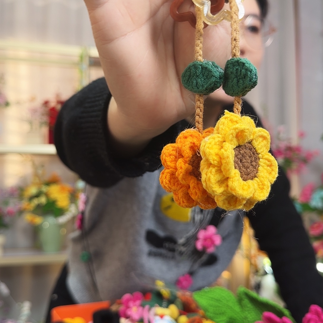 纯手工钩织手工钩织设计挂件