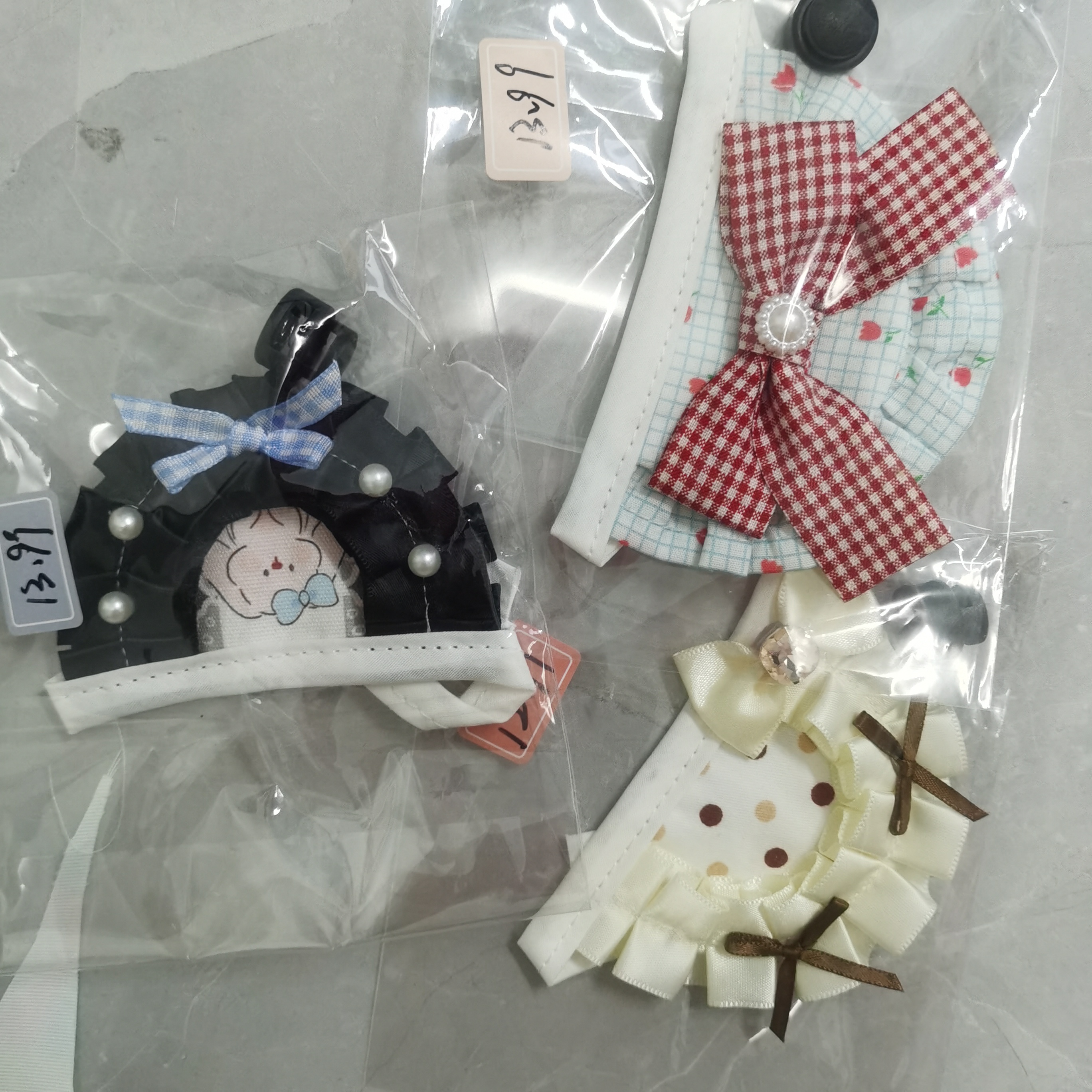 楠楠姐妹宠物口水巾三件