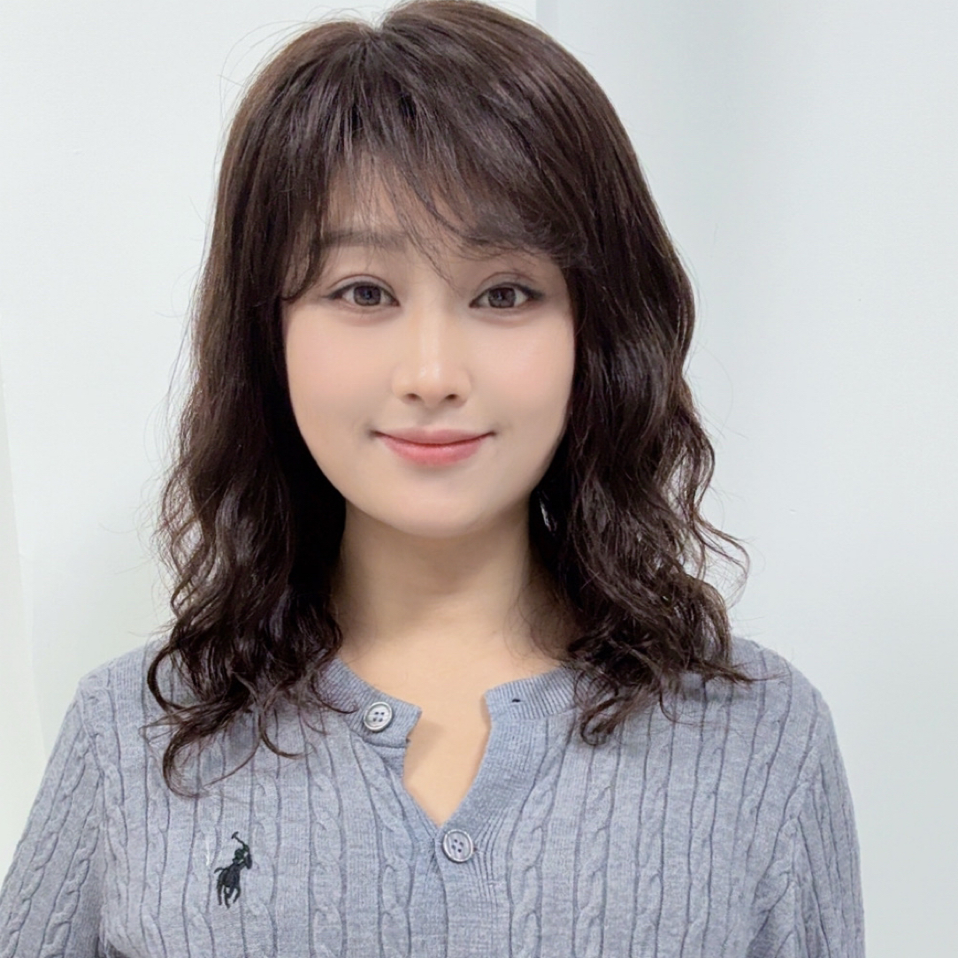 全真发女士假发套微卷(约37厘米)