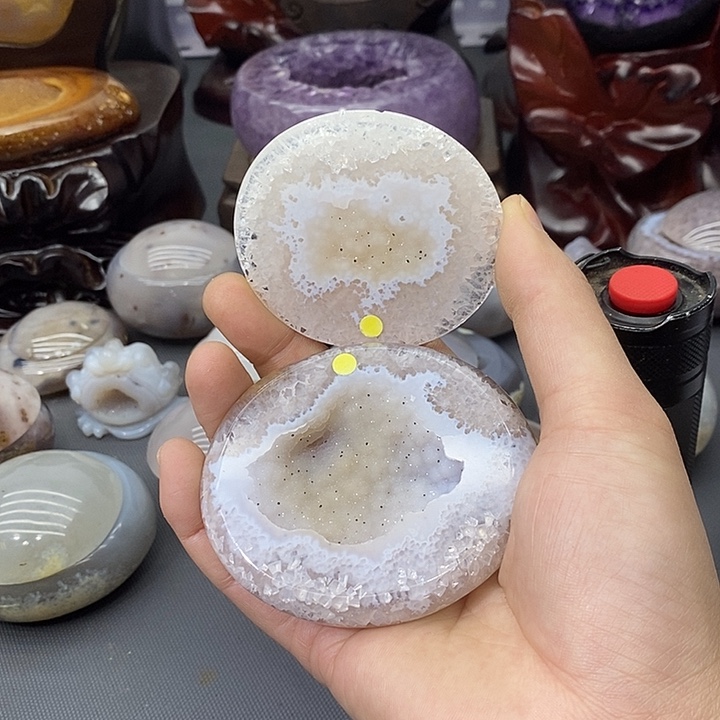 紫晶摆件未镶嵌精美粉软