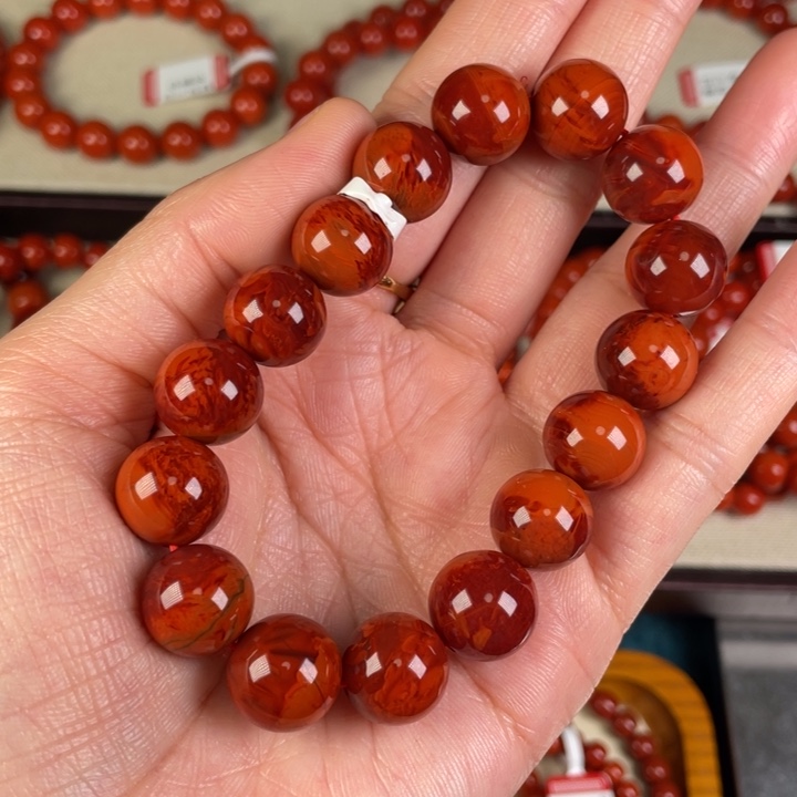 南红玛瑙手链未镶嵌内*谁