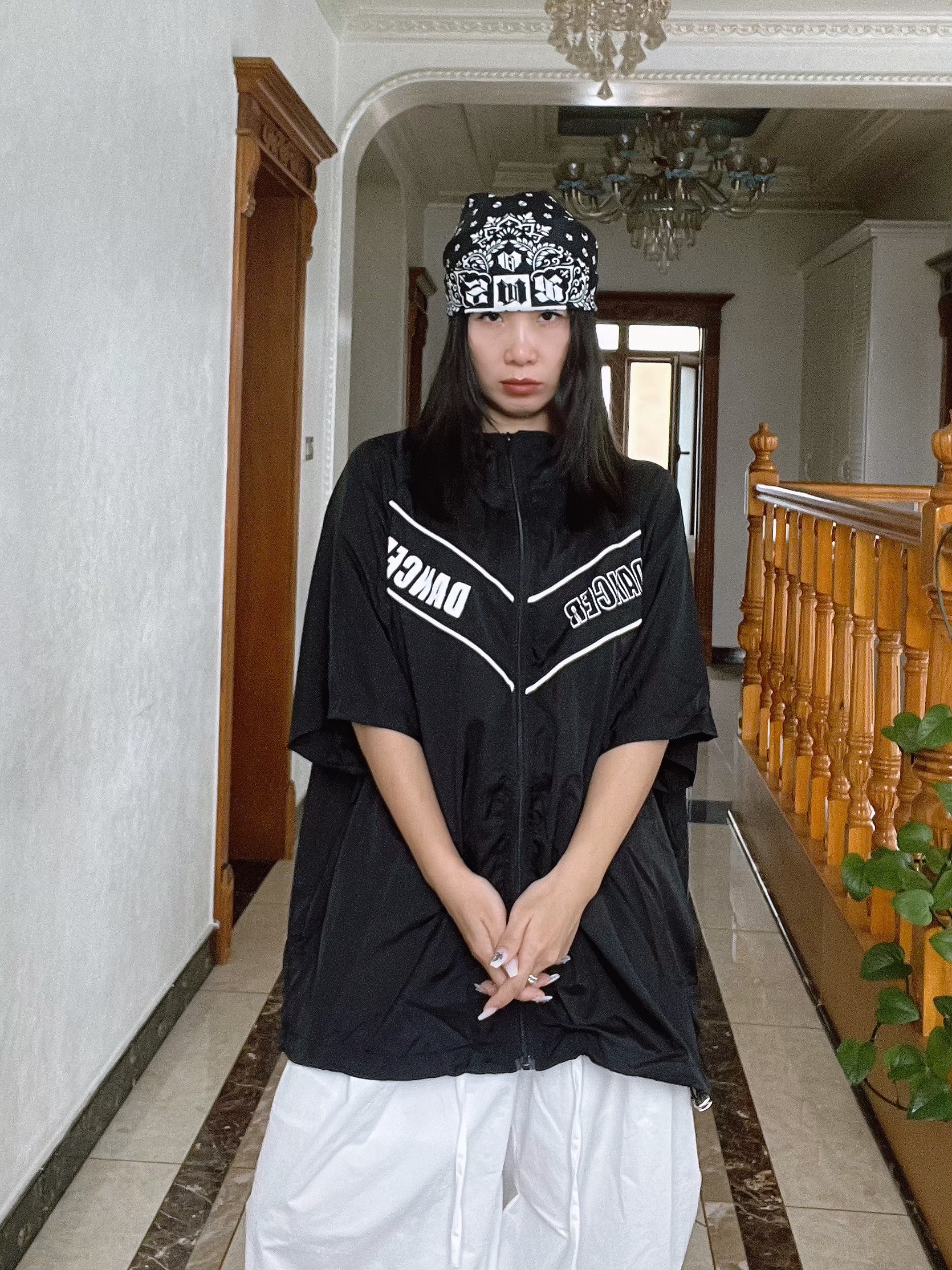 木兰-ML624新款轻薄休闲运动字母短袖衬衣上衣
