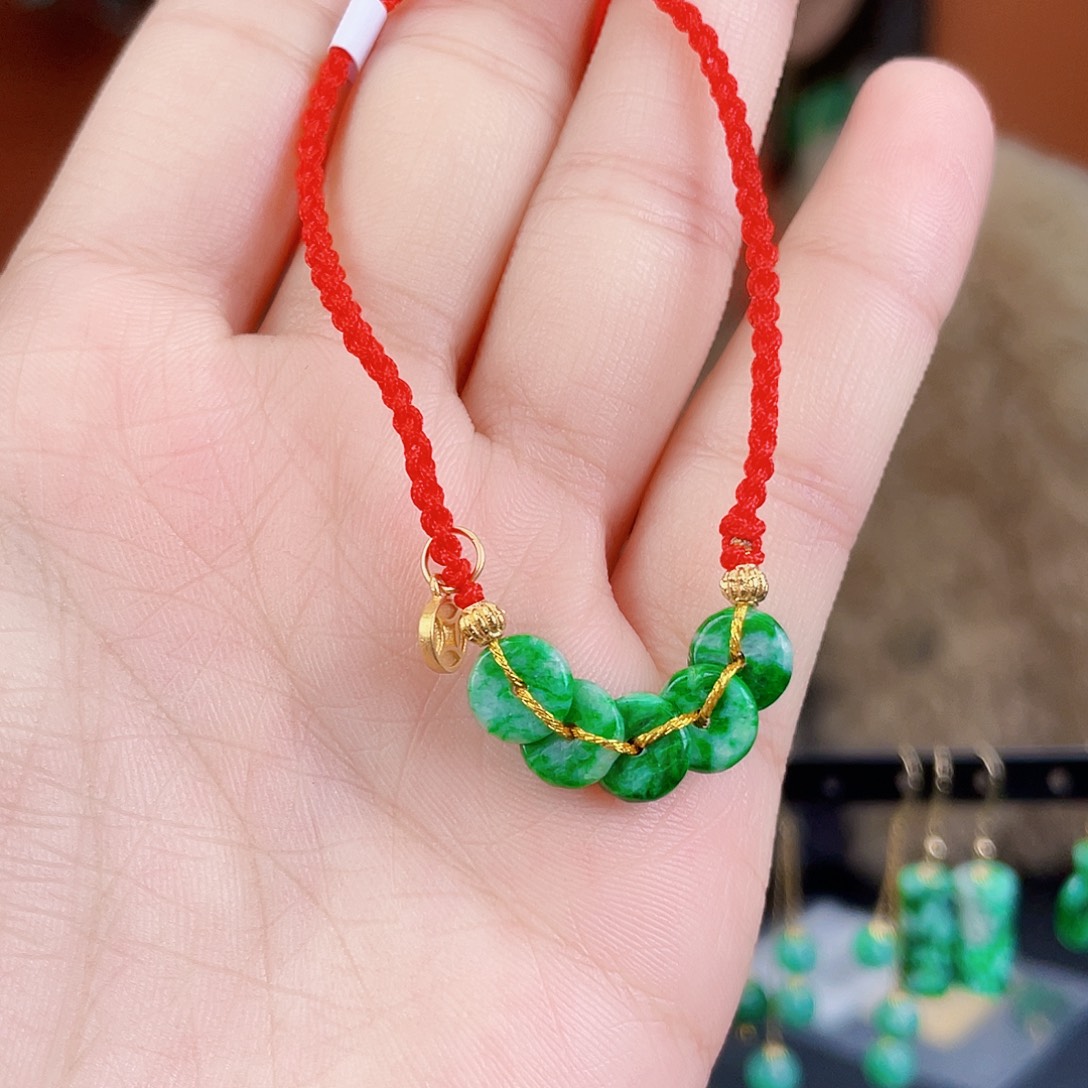 翡翠未镶嵌耳饰饰品