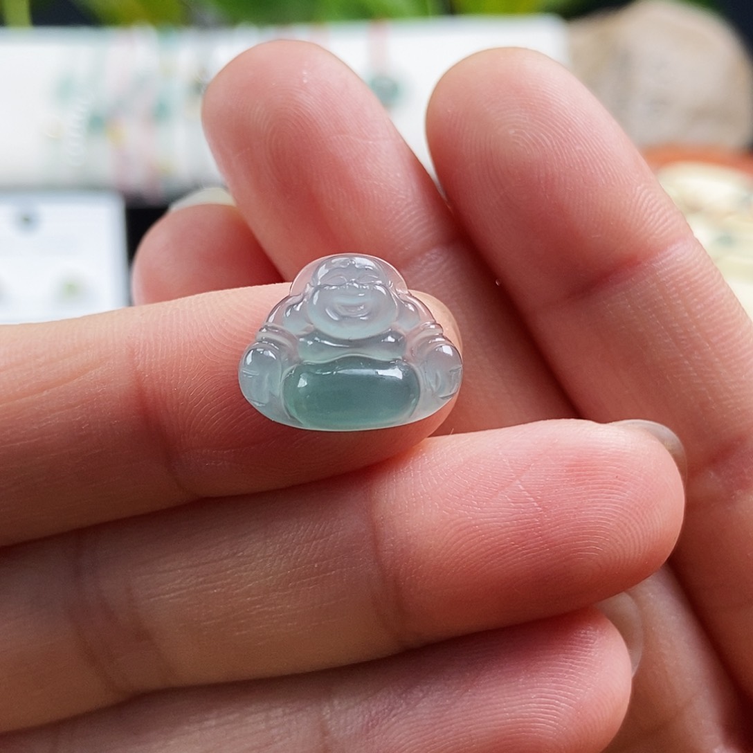 翡翠吊坠(不含链)未镶嵌99佛公