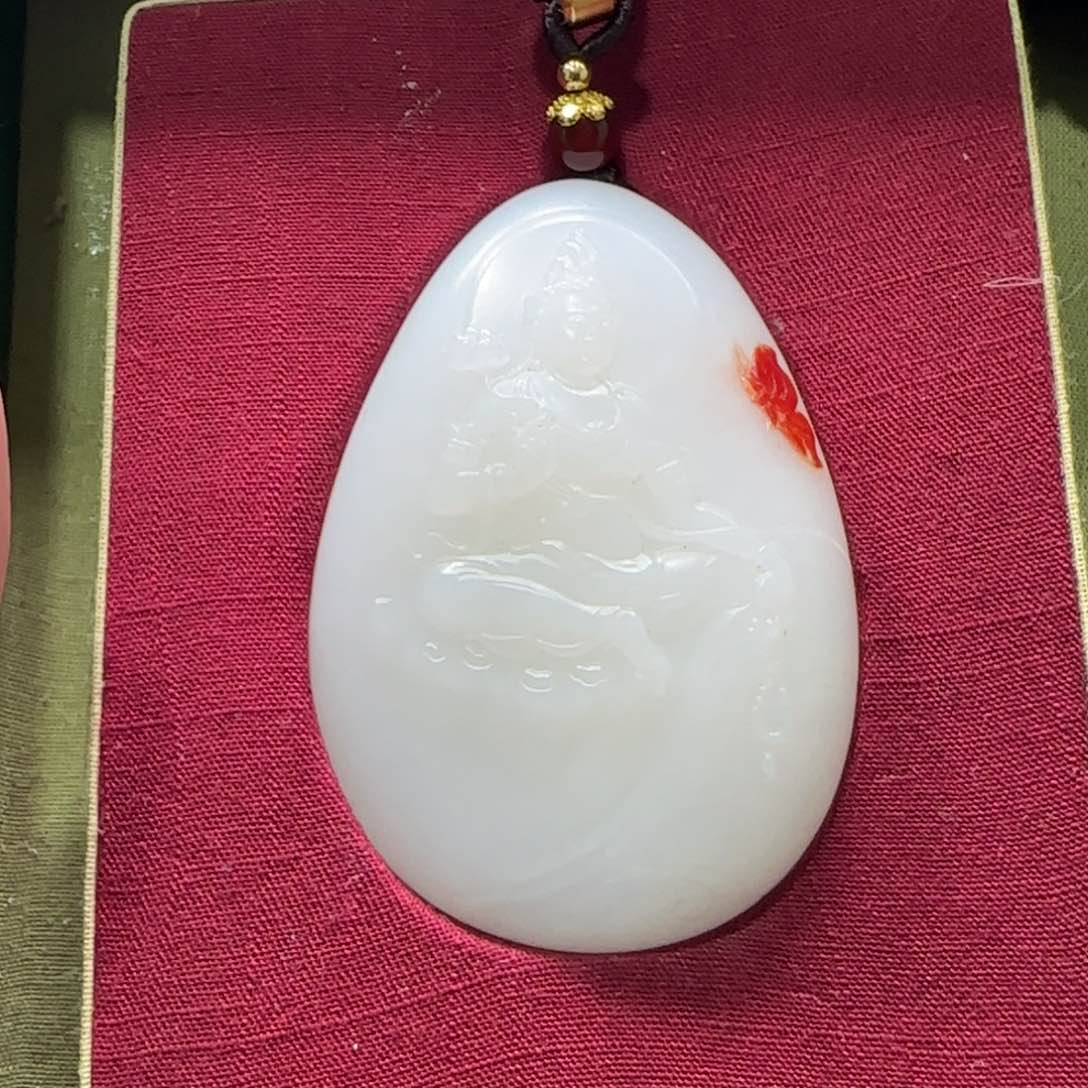 和田玉未镶嵌挂件