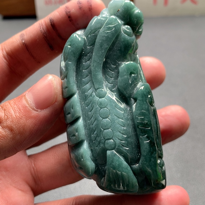 翡翠未镶嵌颈饰保真天然a货翡翠