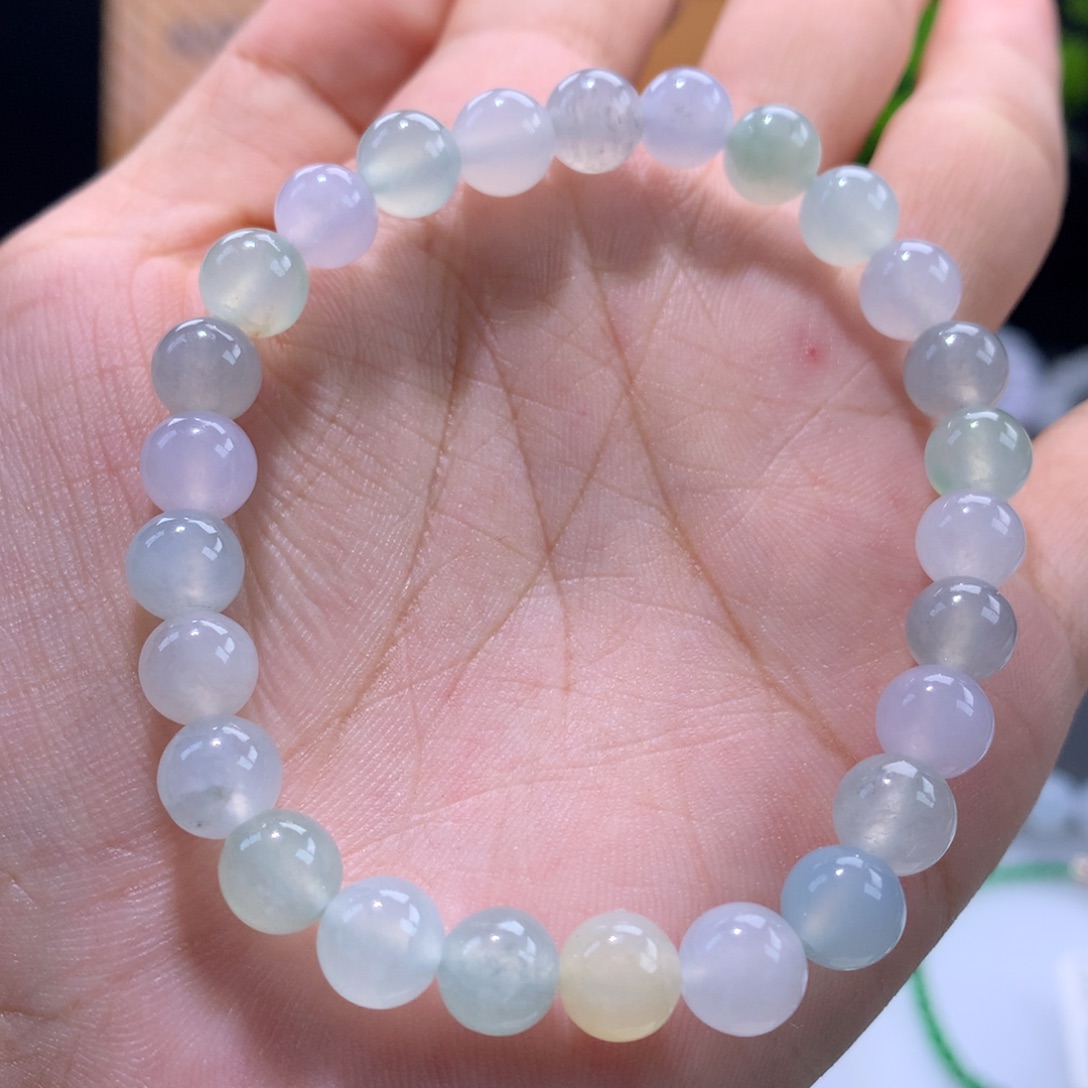 翡翠未镶嵌手链卡7