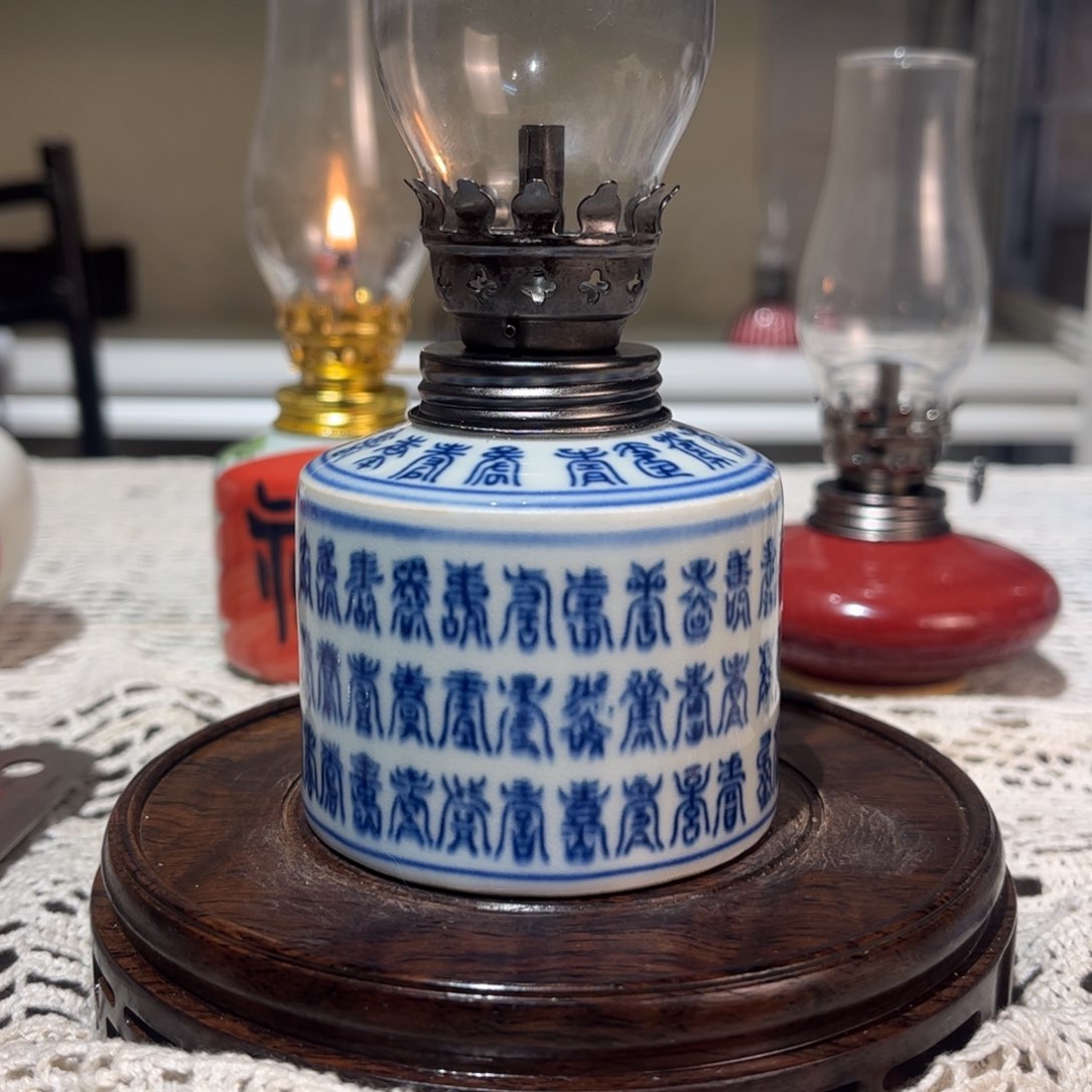 摆件景德镇陶瓷香薰灯