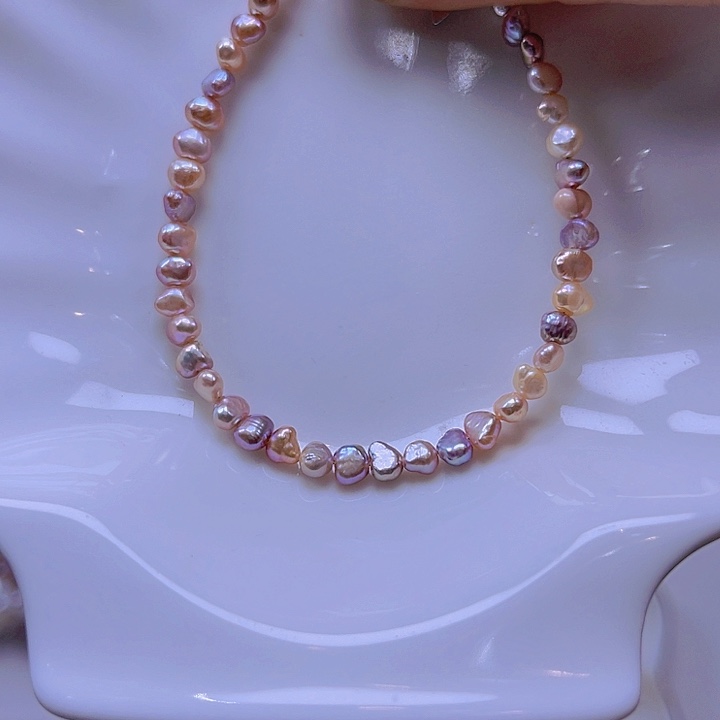 淡水珍珠手绳合金