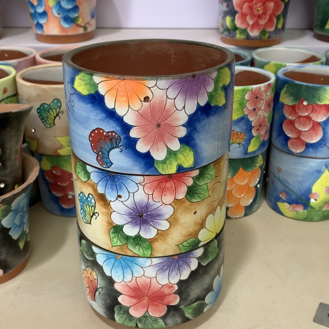 福利花盆，手绘花盆