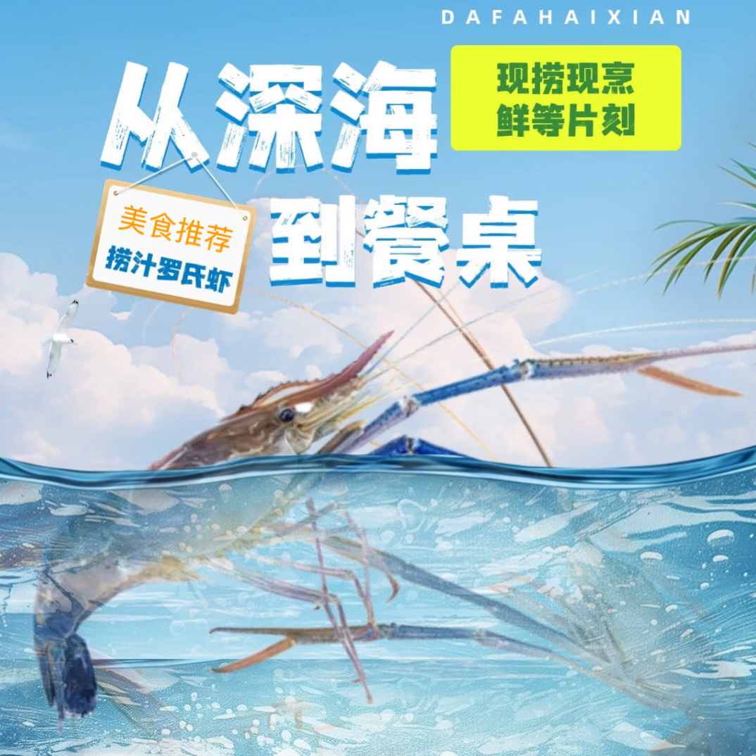 【大罗罗氏虾】虾膏似蟹黄 鲜甜饱满 大只满膏 弹嫩鲜甜 极速到家