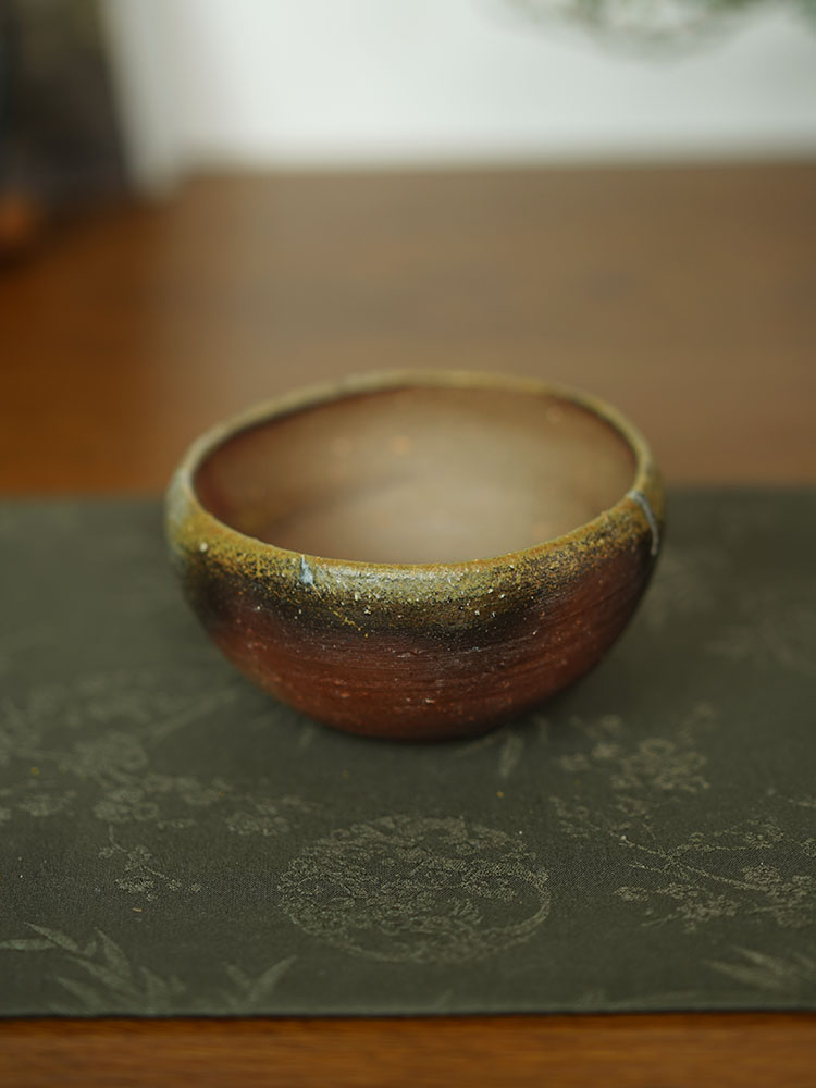 禾先集物 日本备前烧匠人多久守作品 小碗大杯 茶道零配2455