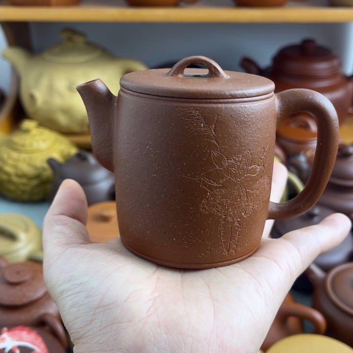 紫砂茶壶150cc降坡半手