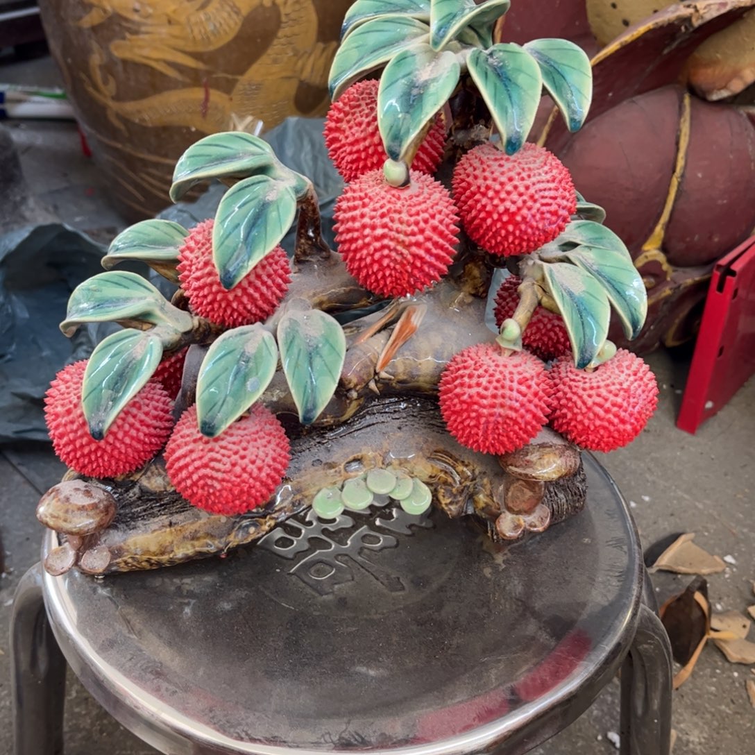 ****哥瓷片明玉家的老工艺品