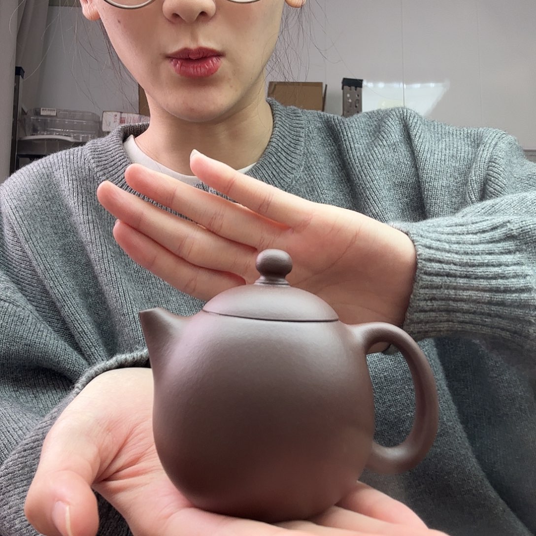 飘***忆茶壶紫砂龙蛋半手工微瑕