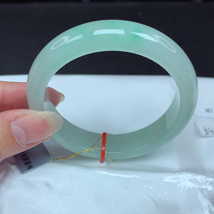 翡翠未镶嵌手镯54圈885