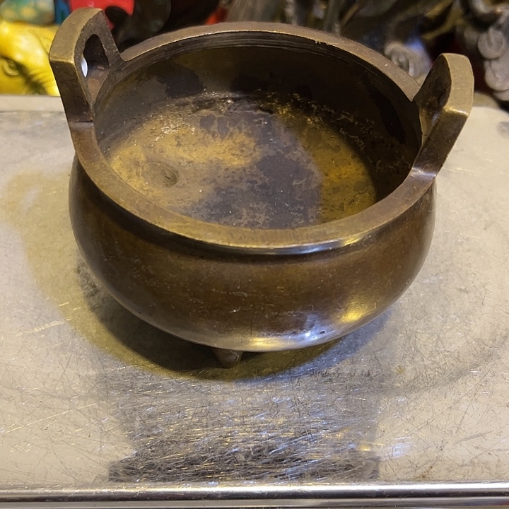 西***砖黄铜摆件，文房工艺品摆件