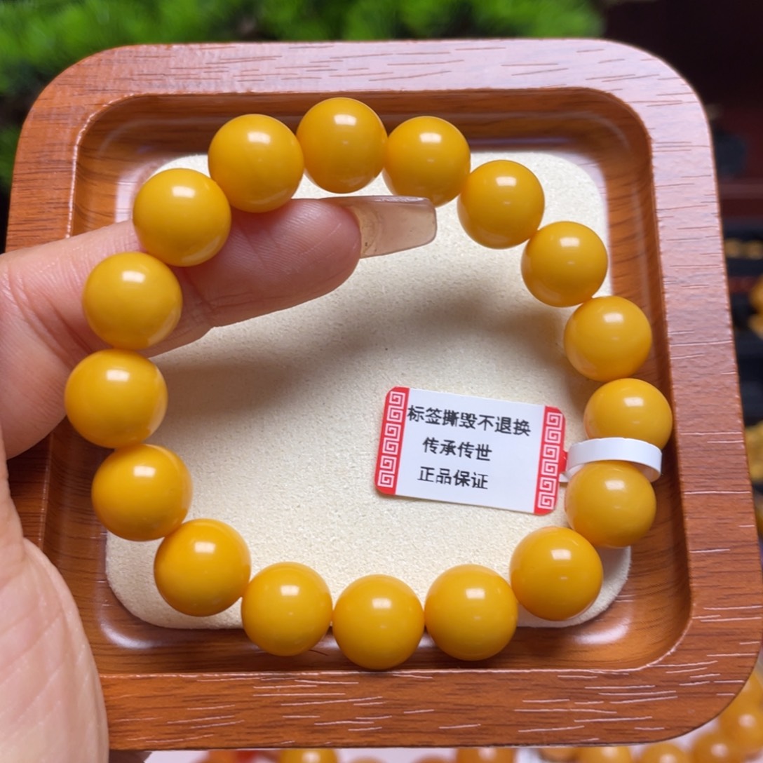 未镶嵌蜜蜡手链手串