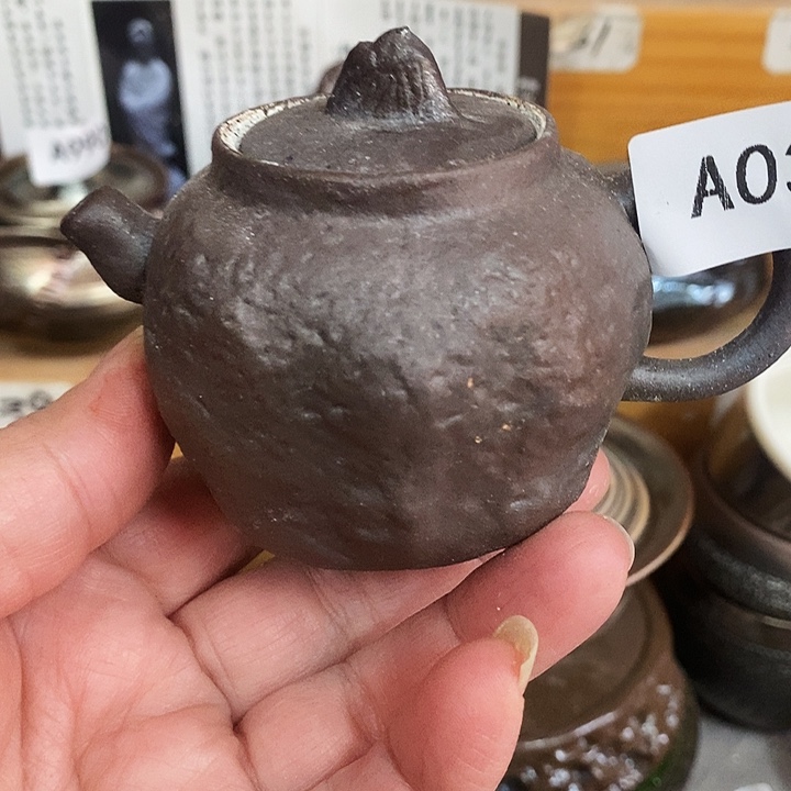 紫砂茶杯柴烧纯手工