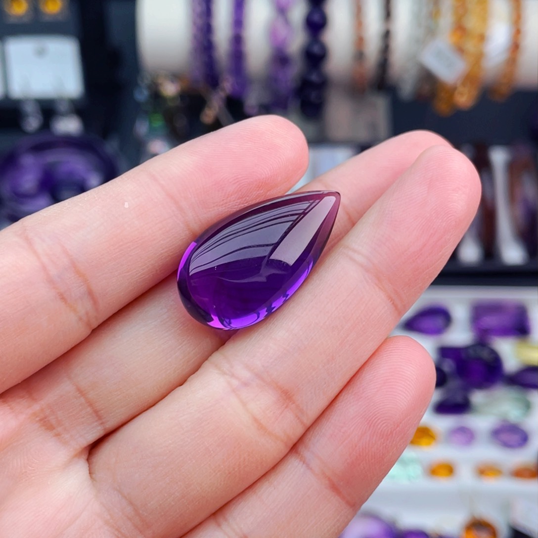 水晶高品质天然紫水晶裸石未镶嵌