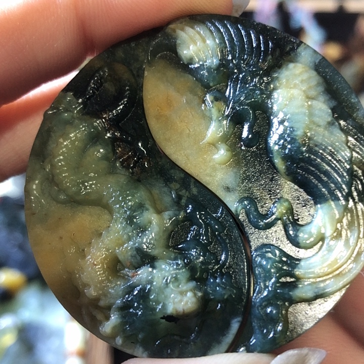 岫玉未镶嵌岫玉挂件