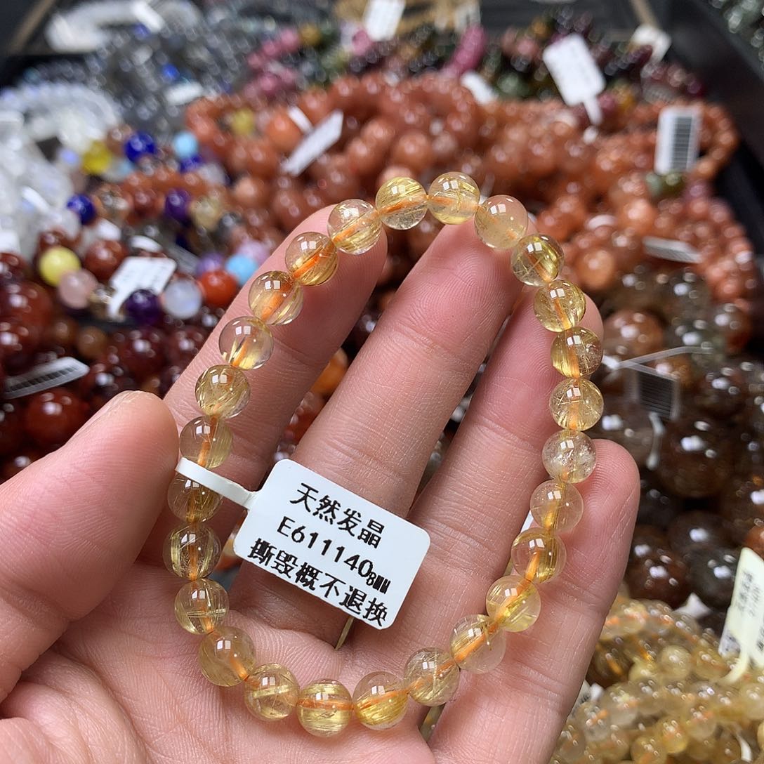 水晶手链未镶嵌，