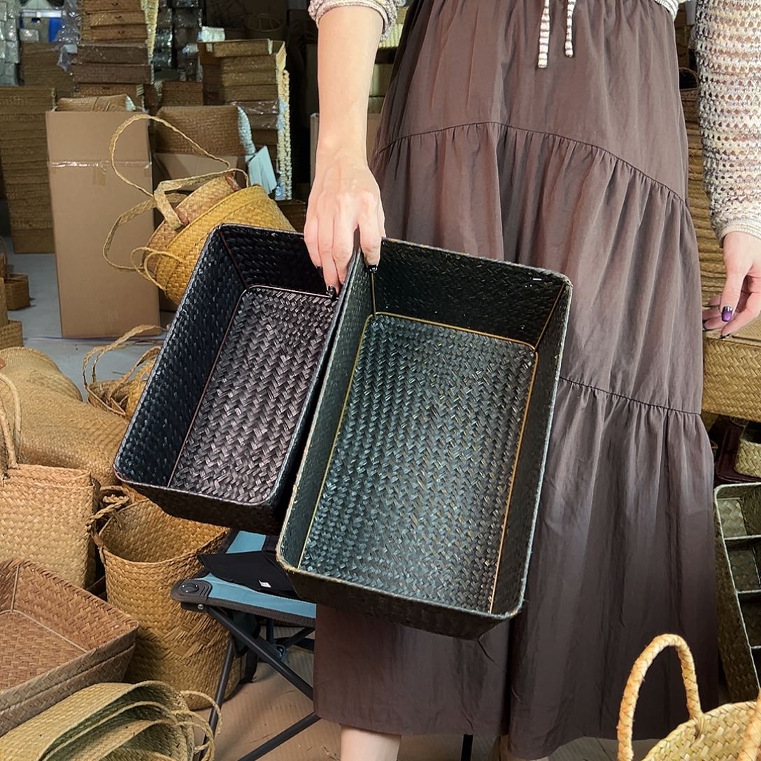 草编草编包/草编收纳盒微瑕疵