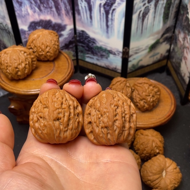 芒***敏文玩核桃把件36铁锤