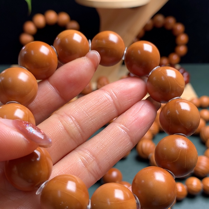 橄榄核手串1.72水晶核