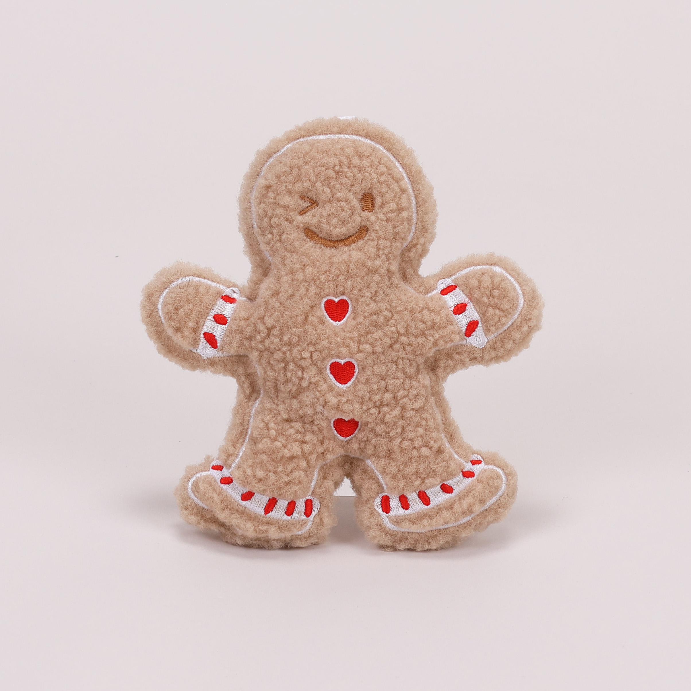  圣诞风爱心姜饼人 可爱小狗bb叫发声玩具可爱包挂