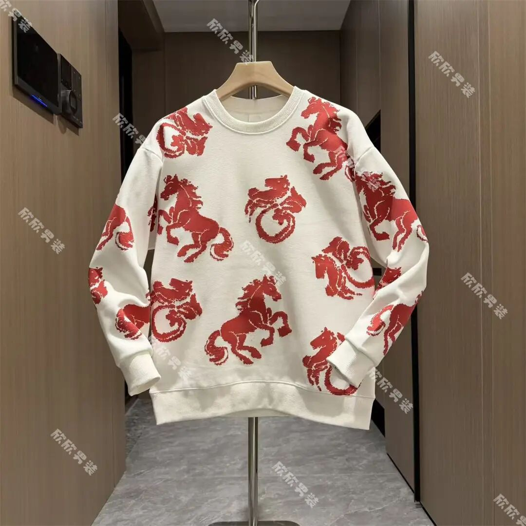 年货喜庆潮牌痞帅时尚休闲男士卫衣